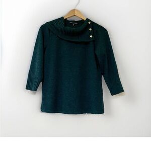 Adrienne Vittadini Sweater Women’s Size Medium Deep Green